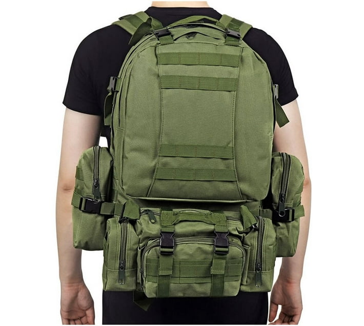 Generic Tactical Backpack with 3 Detachable Molle Bags 50 l Backpack