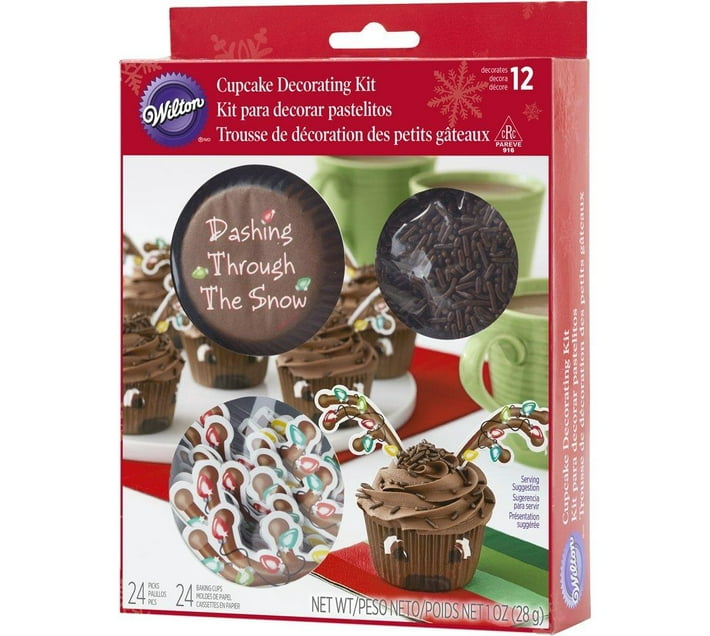 Someone’s in a Makro Wilton 48pc Reindeer Cupcake Case Antler Picks Chocolate Sprinkle
