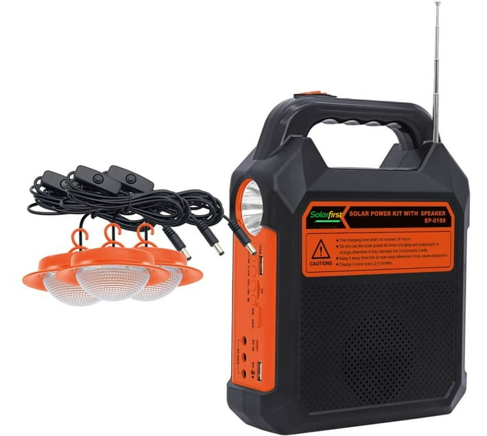 Solarfirst SF303A+ FM Radio (Black) Makro