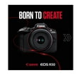 Canon R50 Eos Mirrorless Camera Creator Vlogging Kit 