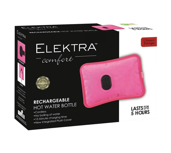 Elektra Rechargeable Hot Water Bottle Pink Makro