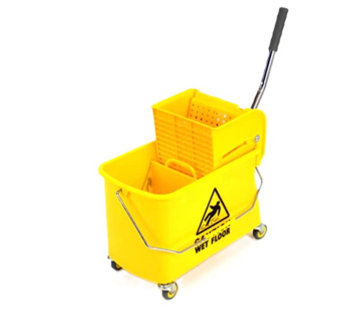 Mop Wringer with Bucket 20 Litre Yellow Makro