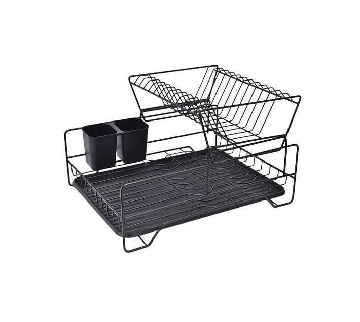 Someone’s in a Makro Pruchef Two Tier Dish Drying Rack Drainer with