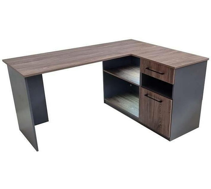 Flatpack DIY Dublin Corner Desk Engineered Wood Office Table (Free