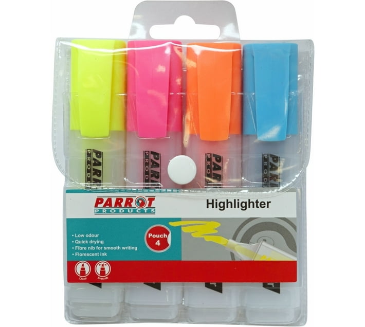 Parrot Products PH0401B Marker Highlighter Pouch 4 (Multicolour) | Makro
