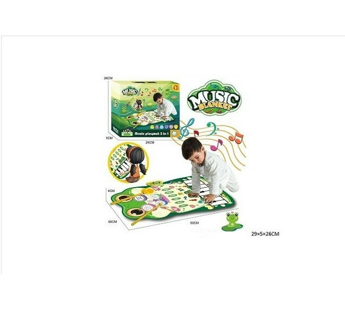 PSM MUSIC BLANKET Piano (Green) Makro