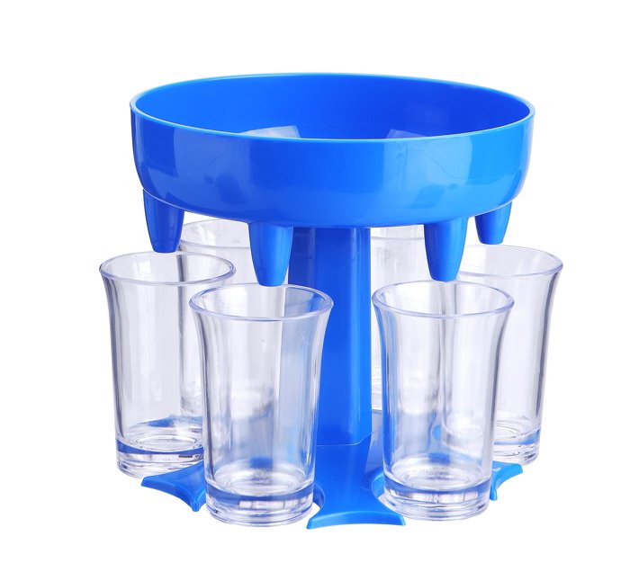 Someone’s in a Makro Fashion 6 Shot Glass Dispenser Holder Wine Whisky