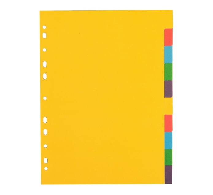 Someone’s in a Makro ARO 10 Tab File Dividers Bright Board 5 Pack Mood