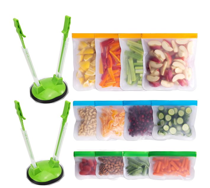 Someone’s in a Makro 14 Pieces Reusable Food Storage Bags & Baggy Rack