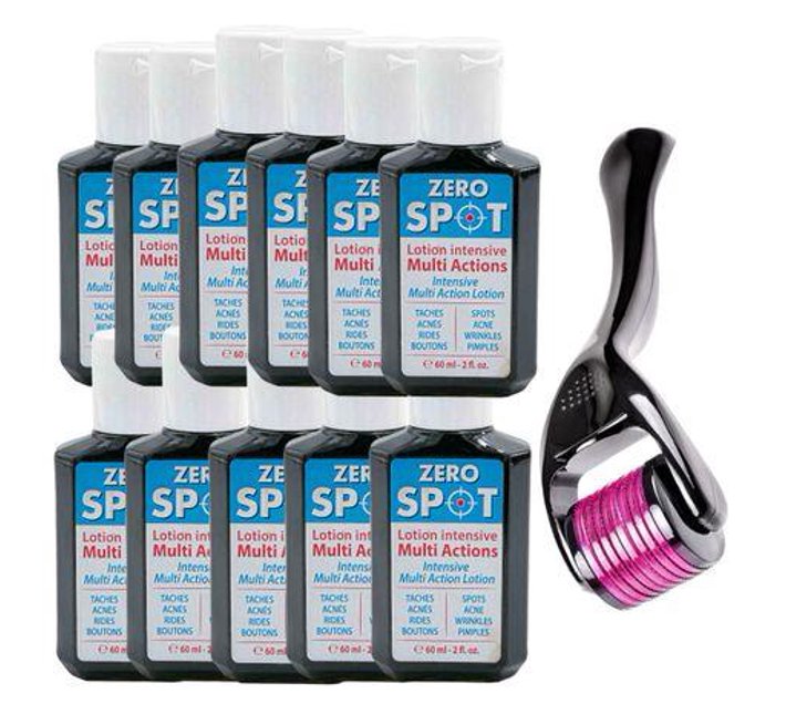 Zero Spot Lotion Intensive Multi Action 12 Piece with Derma Roller Makro