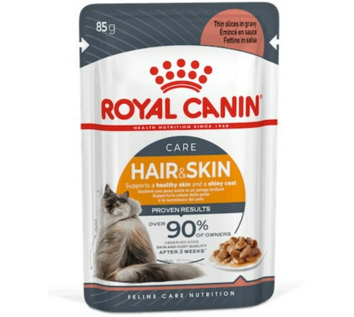 Royal Canin Hair and Skin Care 12 x 0.085 kg Wet Adult Cat Food () Makro