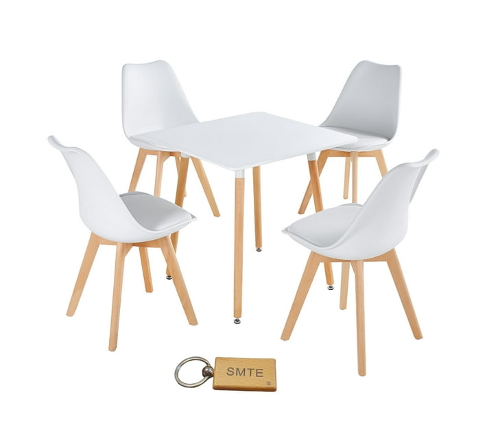 Dining Suite / Set Square Dining Table with Four Padded Chairs