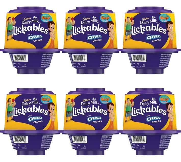 Cadbury Dairy Milk Lickables Chocolate with Oreo Chunks Milk Chocolate