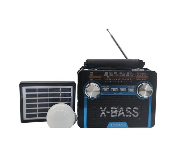 Someone’s in a Makro Ecco EC3858 Solar Powered MP3/FM/AM/USB Portable