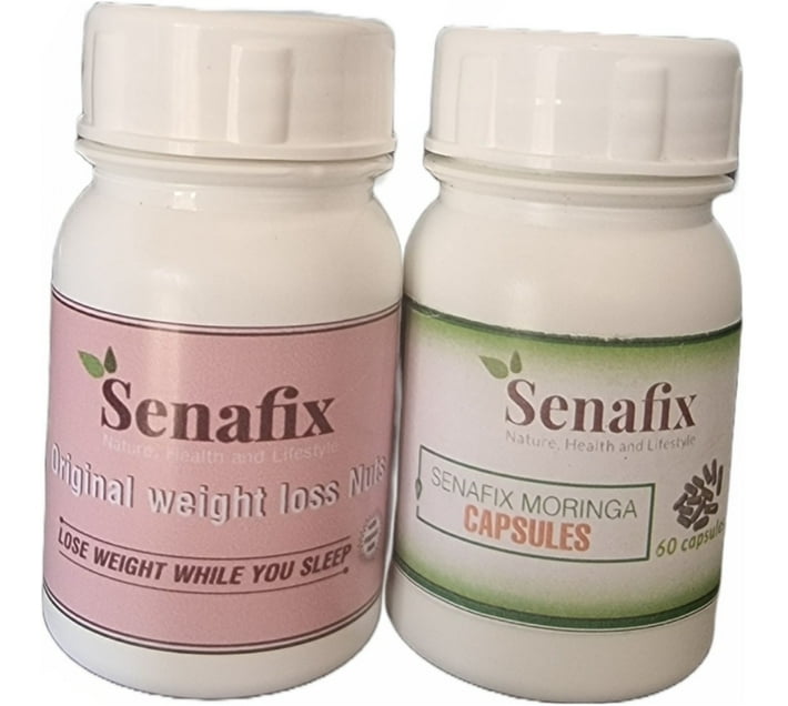 Senafix Nuts For Cleansing & Weight Loss And Moringa Capsules (60