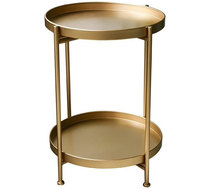 Artisan Furniture Warehouse CT015 Gold Metal Side Table (Finish Colour