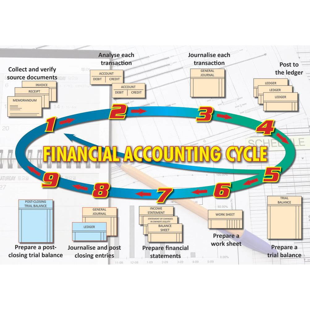 Chart: Financial Accounting Cycle (Wallchart) | Makro