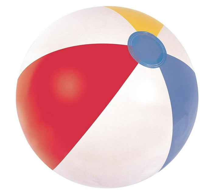 Someone’s in a Makro Bestway Old School Beach Ball 61cm Mood