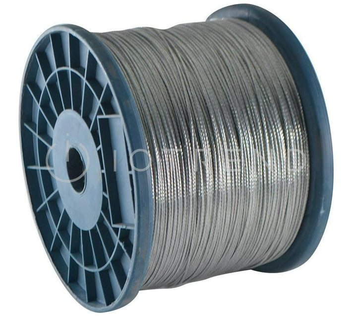 Electric Fence Braided Wire Galvanised 1.2mm / 5Kg Reel Makro