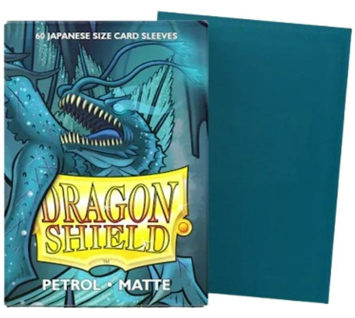 Dragon Shield Petrol - Matte Sleeves - Japanese Size Board Game ...