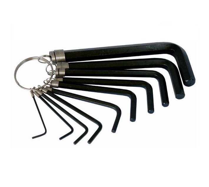 Tork Craft 10Piece Hex Allen Key Set On Key Ring 6 Pack Makro