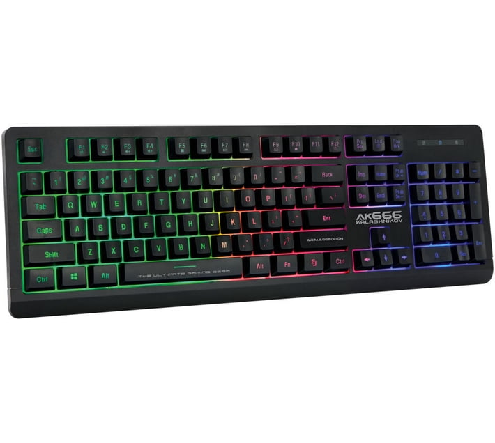 Armaggeddon AK-666 Kalashnikov Wired USB Gaming Keyboard (Black) | Makro