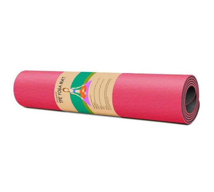 Someone’s in a Makro Yoga Mat Gym Accessory Red Flame & Black Mood