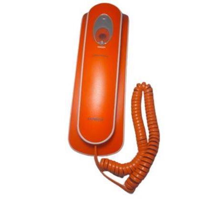 Someone’s in a Makro Bell Corded Rainbow Phone Orange Mood