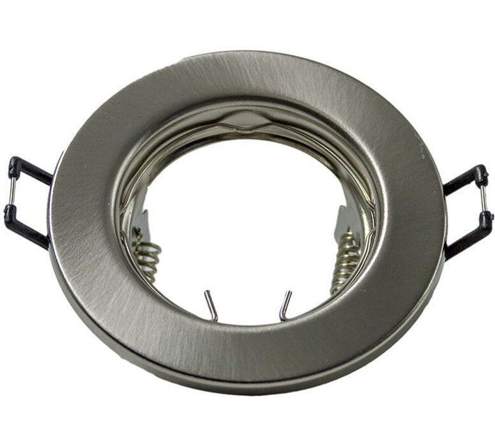 UNITED ELECTRICAL Fixed LED Downlighter Silver GU10 Steel Light Socket