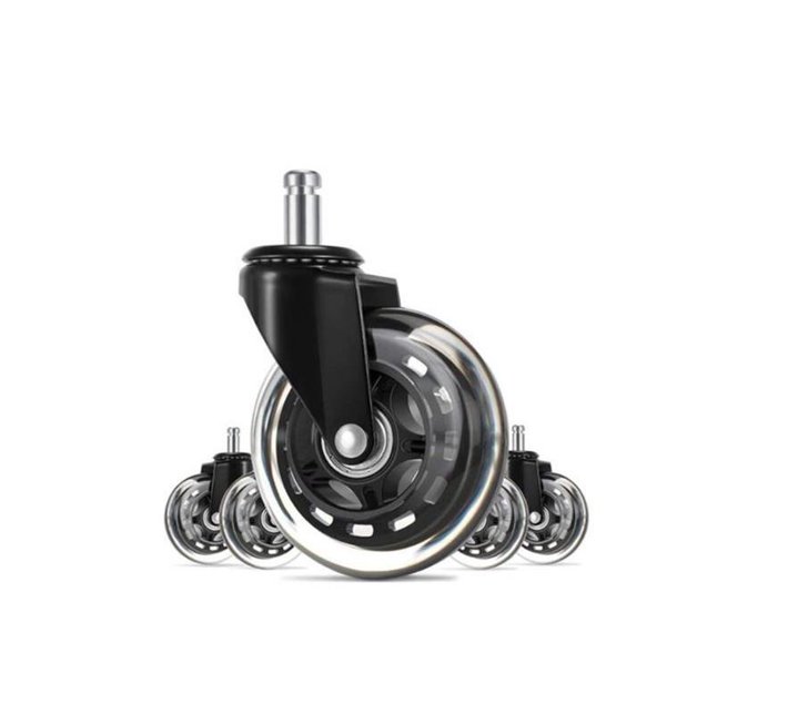 (Set of 5) Office Chair Caster Wheels Heavy Duty & Safe for All