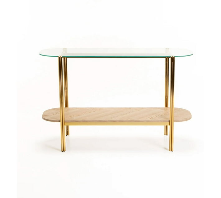 VIVIDITTO DF3603 Glass Free Standing Sideboard (Finish Colour White