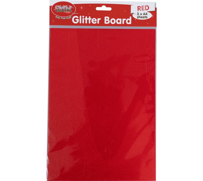 Crazy Crafts Crazy Glitter Board - Red Stickers & Scrapbooks Kit Art ...