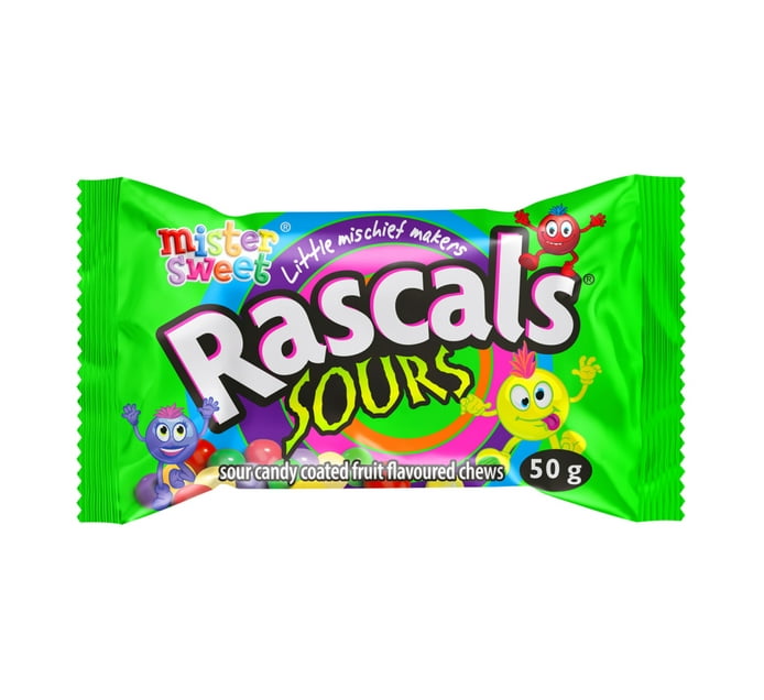 Rascals Candy Chews Sours (24 x 50g) | Makro