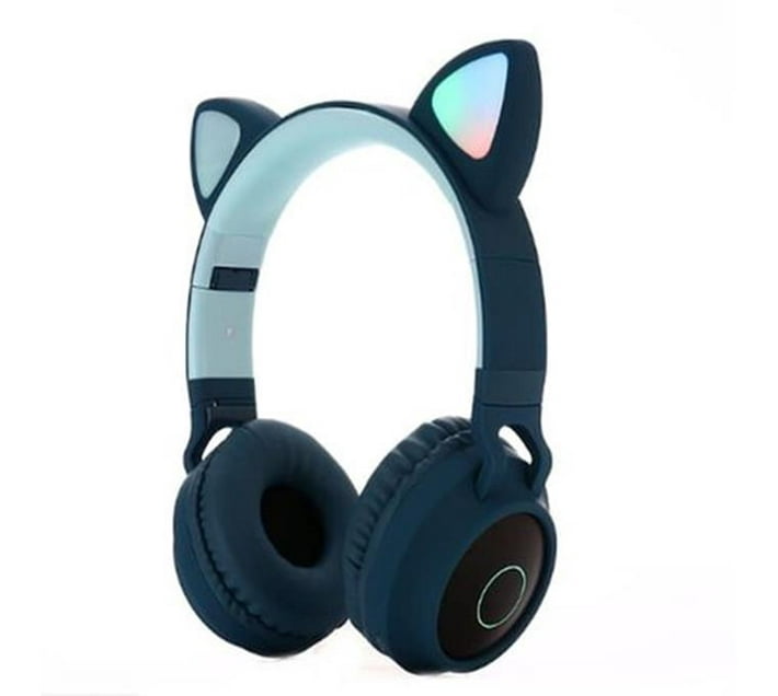 Foldable Wireless Cat Ear Headphones Green Makro