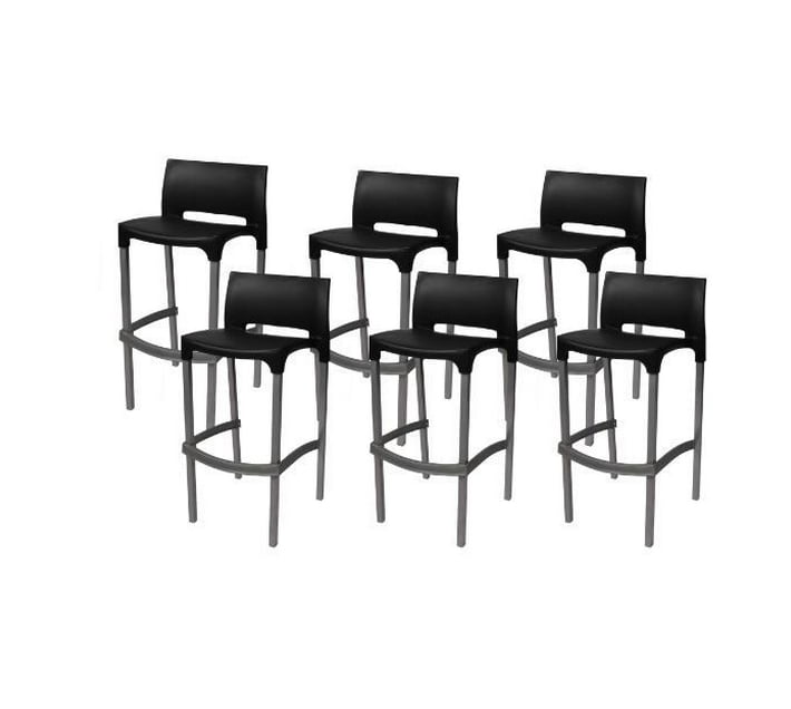 Someone’s in a Makro 6 Pack Black Donny Bar Chairs Mood