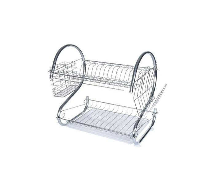 Someone’s in a Makro 2 Tier Stainless Steel Kitchen Dish Drainer Dishes