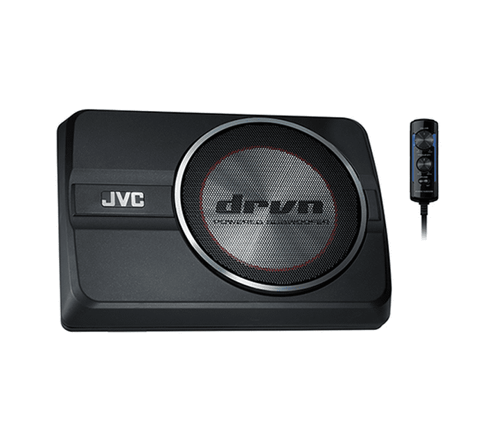 JVC drvnSeries CWDRA8 8Inch 250Watt Compact Powered Subwoofer with