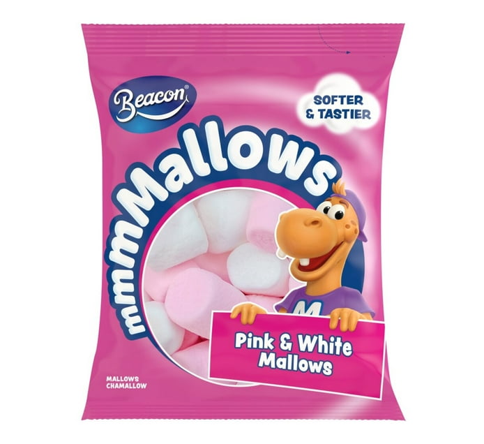 Buy Beacon Mallows Pink & White Marshmallows 135g in Bulk | Makro Business