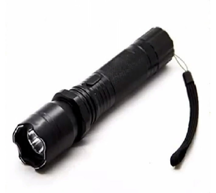 Generic Flashlight GENERIC T-554 Portable Self-Defense Flashlight Torch (Black, 21 cm ...