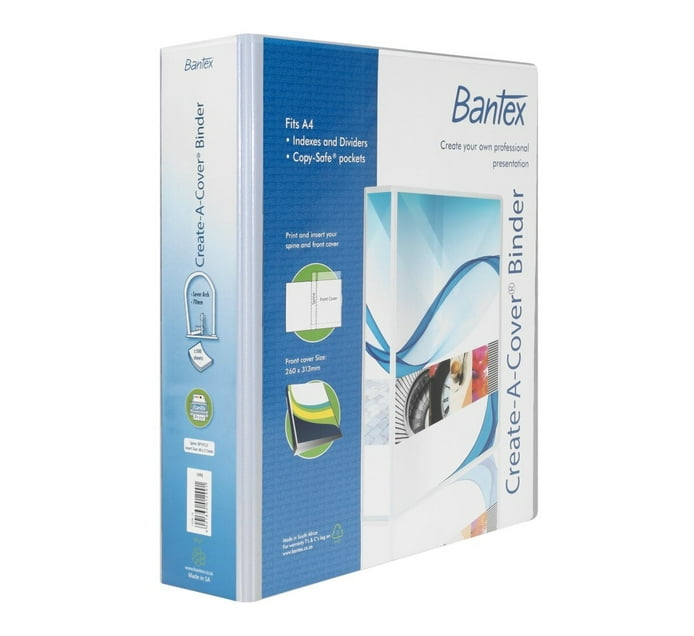 Someone’s in a Makro Bantex A4 Lever Arch Presentation File White Each Mood