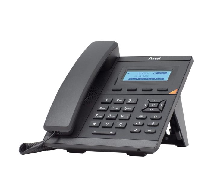 Someone’s in a Makro Axtel AX200 IP Phone Basic HD VoIP Corded Phone