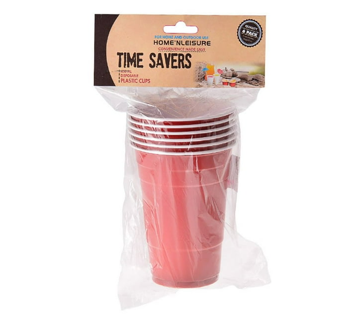 Someone’s in a Makro Picnic Cups Plastic 6 Piece Disposable 450ml Mood