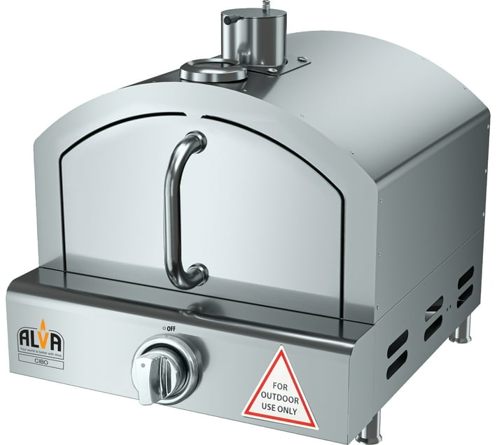 ALVA Cibo Stainless Steel Gas Outdoor Pizza Oven, with BuiltIn