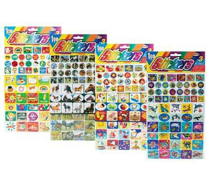 General Merchandise 3 cm Sticker 3 styles 100pce asstd Self Adhesive ...