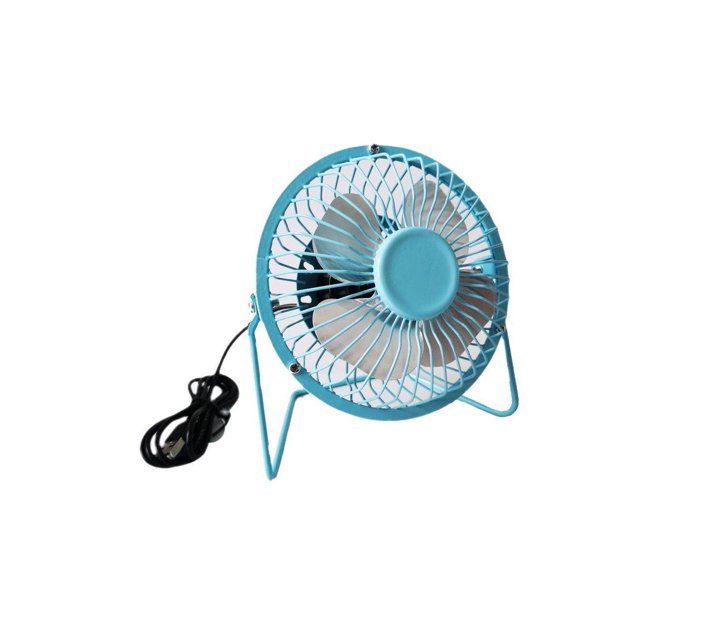 Someone’s in a Makro Usb Mini Desk Fan 4 Inch Blue Mood