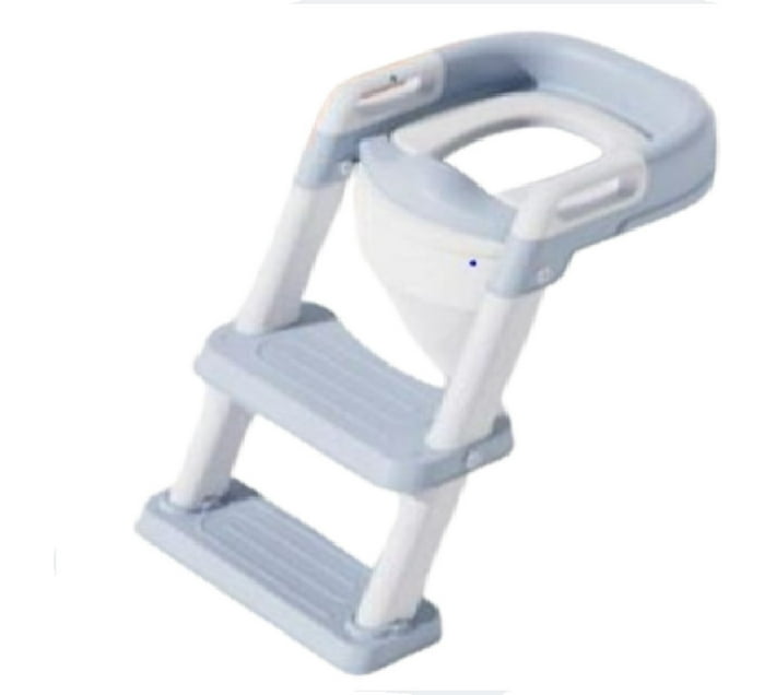 GENERIC Potty Training Seat with Step Stool Ladder Potty Seat (Blue