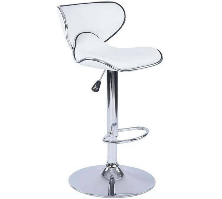 Rex M Metal Bar Stool (Finish Colour White, DIY(DoItYourself)) Makro