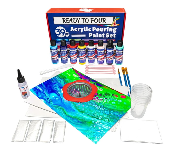 artecho acrylic paint set, 7 primary