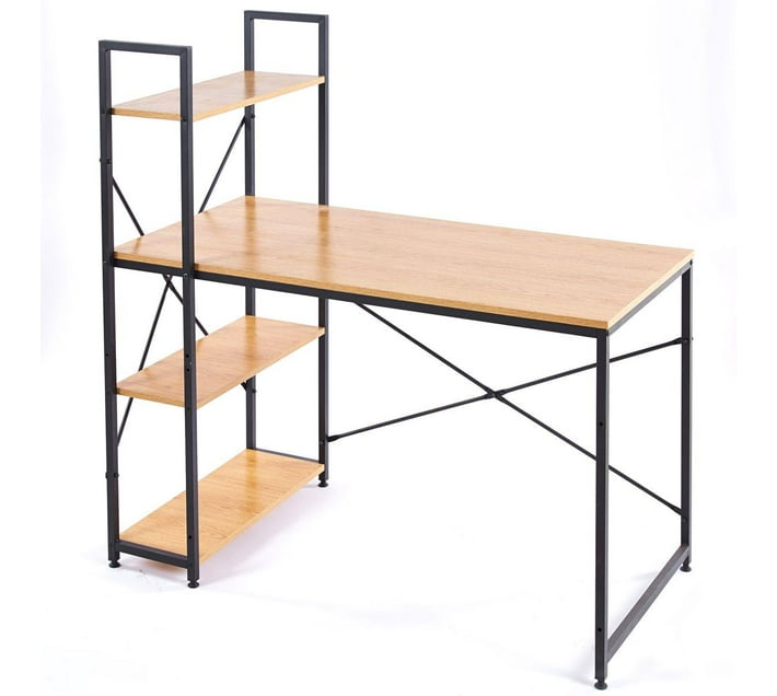 Someone’s in a Makro Computer Desk Work Desk with Storage Shelf