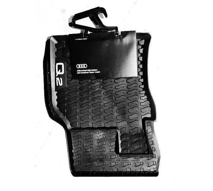 Someone’s in a Makro Genuine Audi Rubber Car Floor Mats (Front) for Q2
